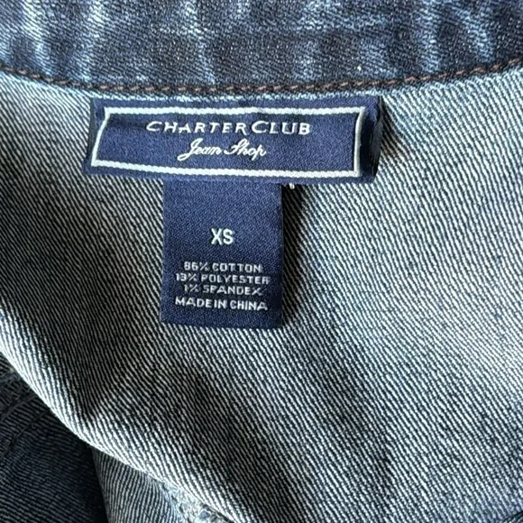 Charter Club Jean Jacket - Picture 3 of 5
